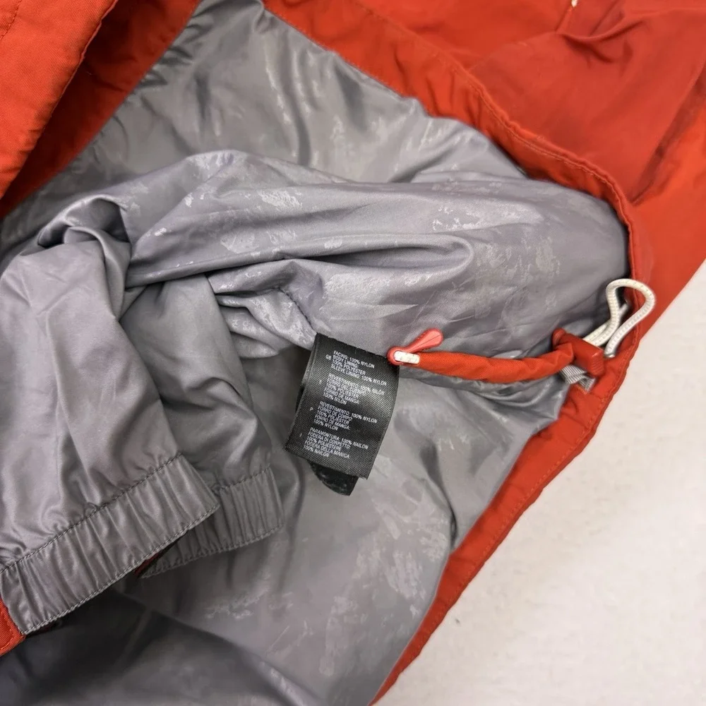 The North Face HyVent Ski Jacket Men's XL Red‎ Hooded Shell Stained